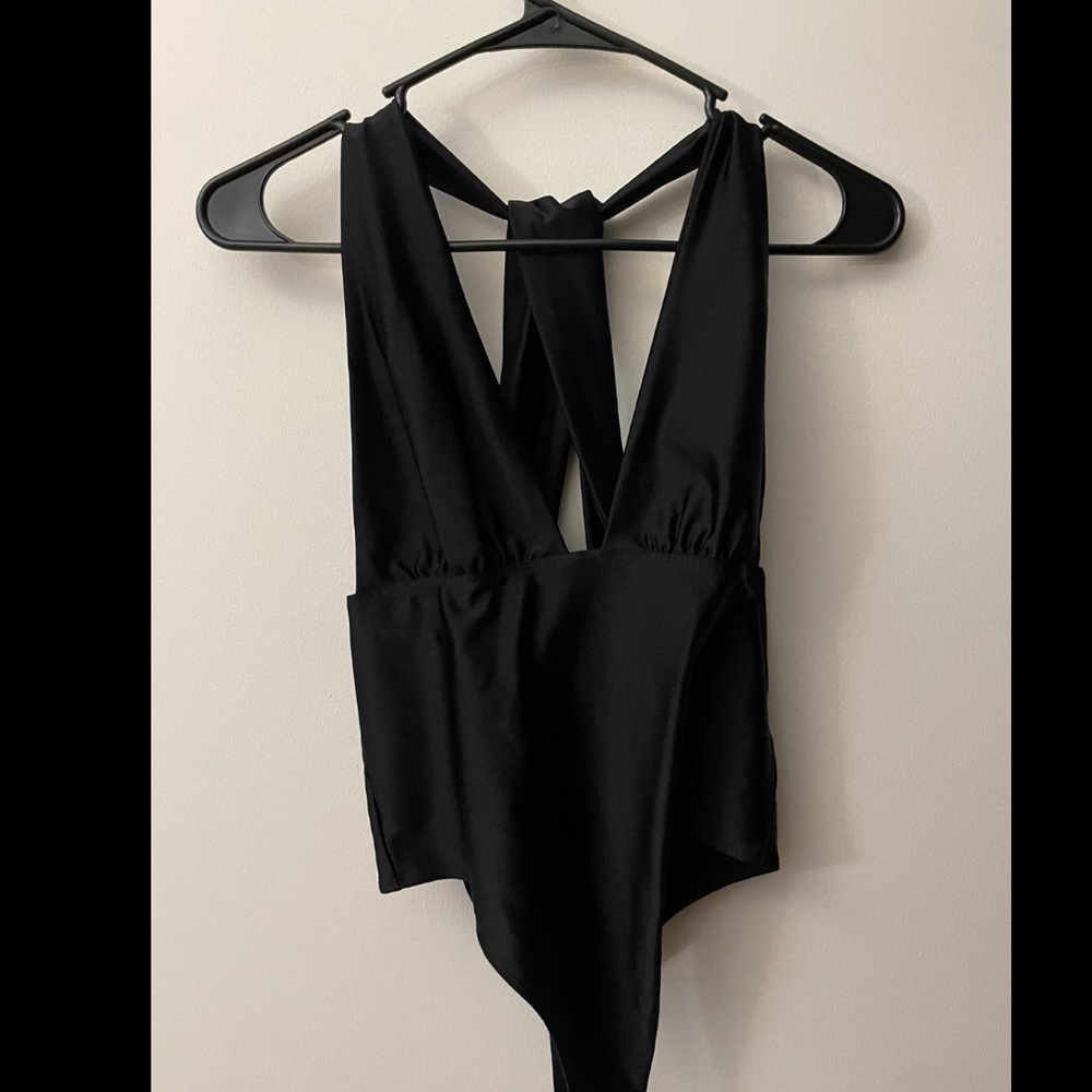 Forever 21 Black Party Bodysuit, size M